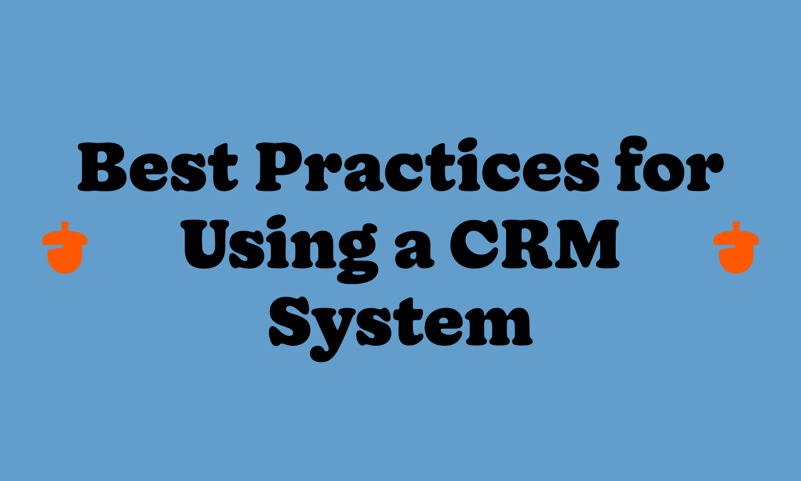 Best Practices for Using a CRM System guide