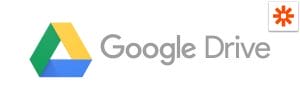 a Google Drive logo on a white background