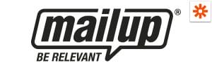 a black and white logo for Mailup