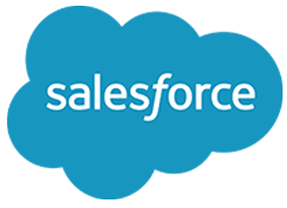 a blue cloud with the word Salesforce on it - the Salesforce logo