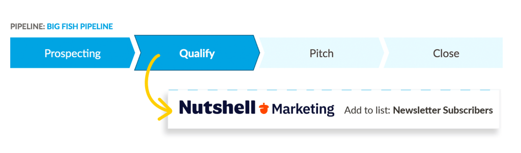 Nutshell CRM sales email automation tool features screenshot