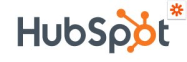 a logo for HubSpot with a Zapier logo in the corner