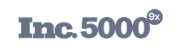 a logo for Inc. 5000 with 9x on it