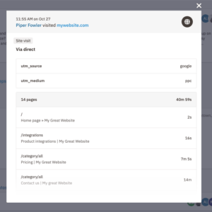 Nutshell analytics lead attribution reporting data screenshot