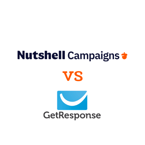 a logo for Nutshell Campaigns vs GetResponse