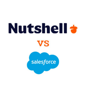 a logo for Nutshell vs Salesforce