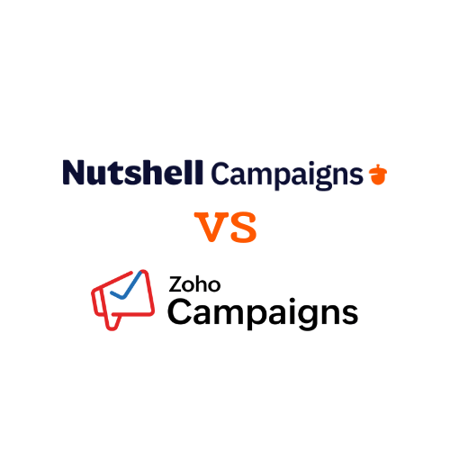 a logo for Nutshell Campaigns vs Zoho Campaigns